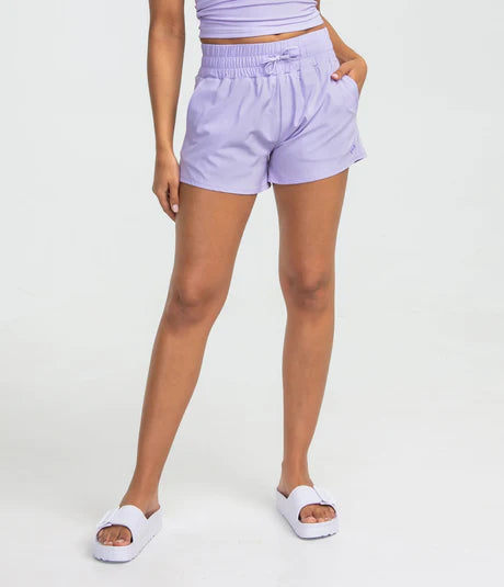 Women's Lined Hybrid Shorts - Purple Rose