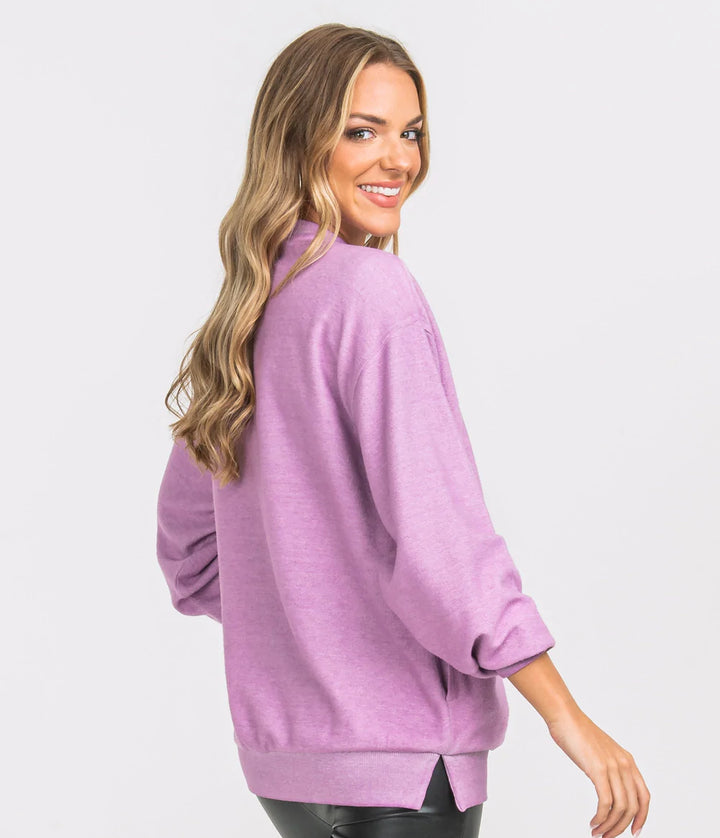 All Washed Up Sweatshirt L/S - Mulberry