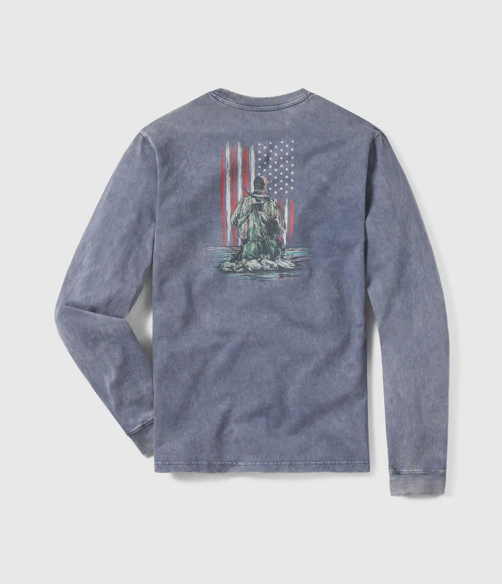 Birdshot USA Long Sleeve Pacific Blue