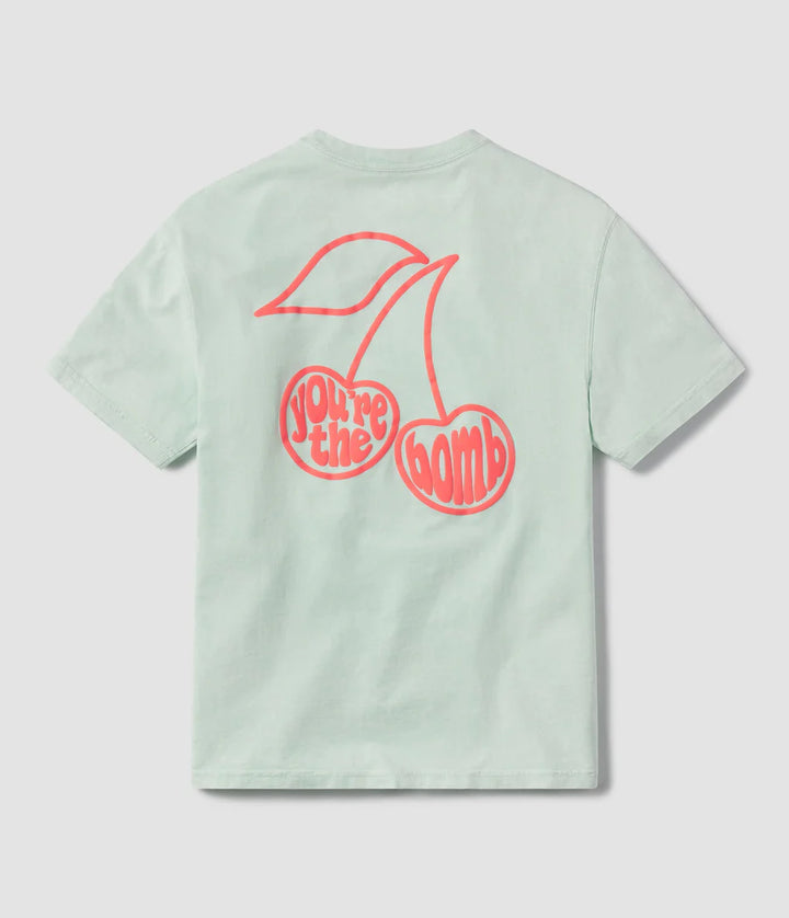 Happy Thoughts Puff Print - Mint Julep