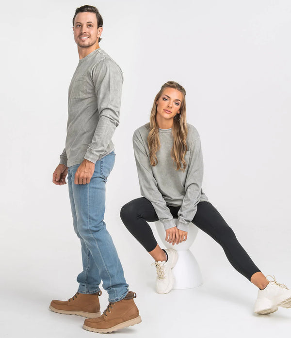Washed Unitee L/S - Olive