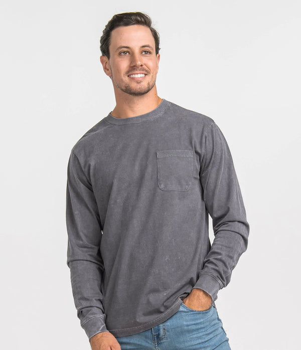 Washed Unitee L/S - Charcoal