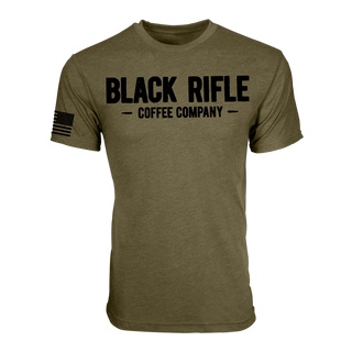 Black Rifle Coffee Company Vintage Logo T-Shirt Military Green
