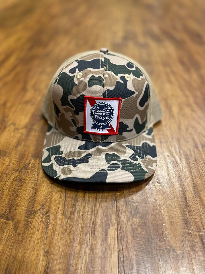 Gob Wood Duck Patch Old School Camo/Khaki Hat