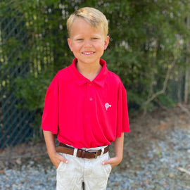 Youth Trenton Performance Polo - Red