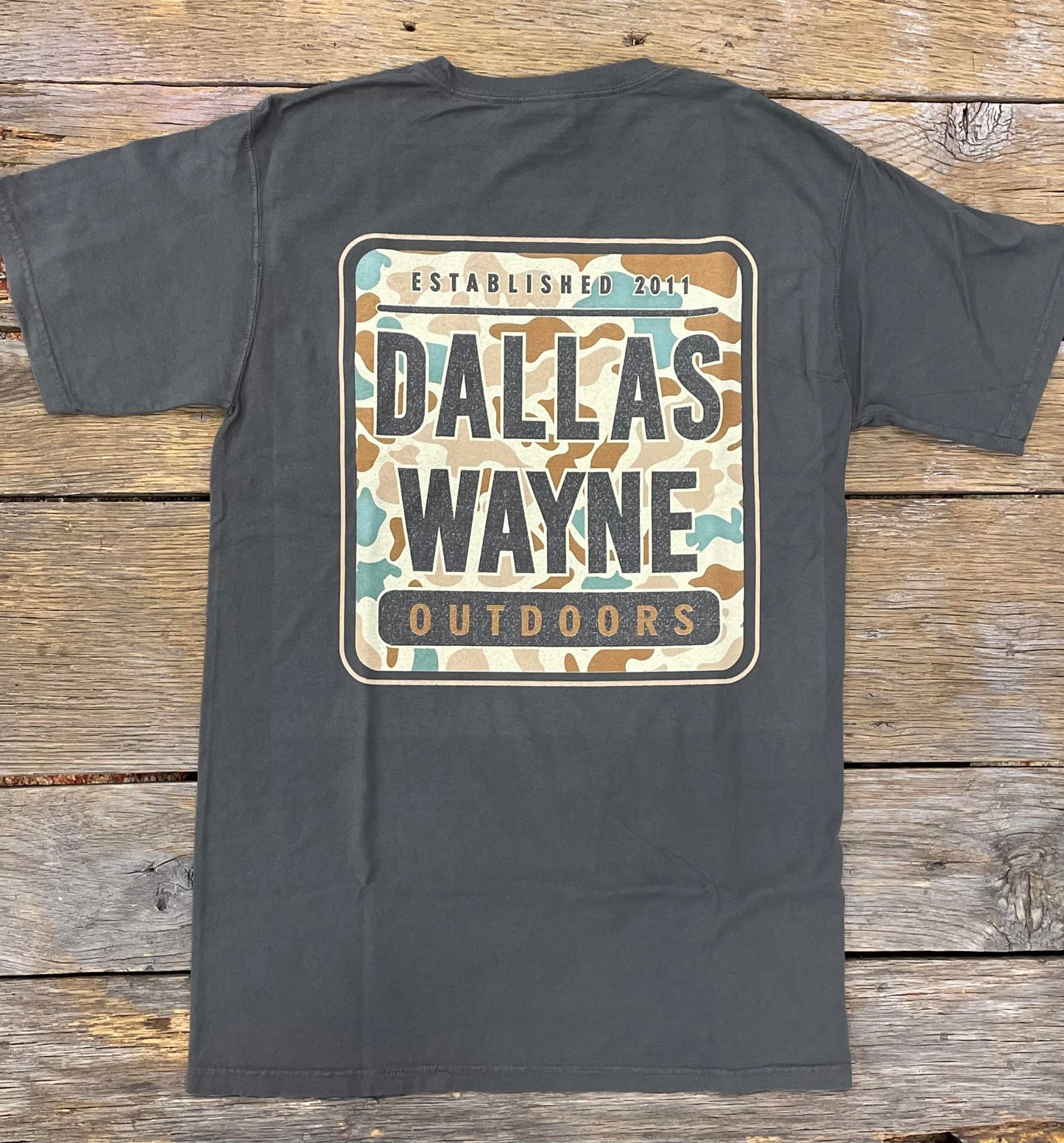 Dallas Wayne Outdoors Block Camo - Charcoal